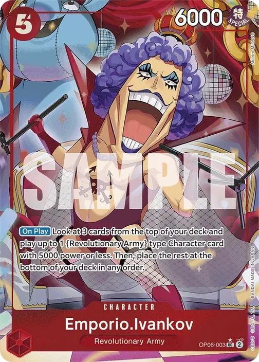 Carte One Piece anglaise OP06-003 Emporio.Ivankov (version 4)