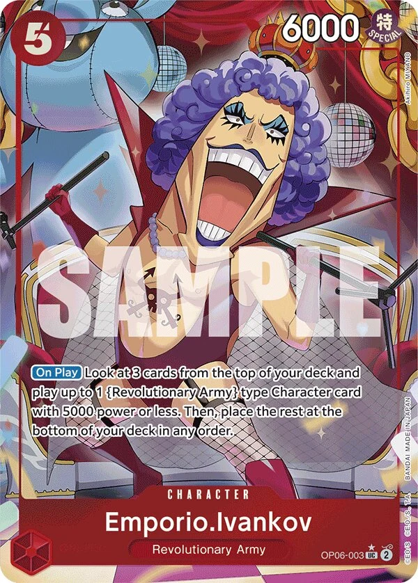 Carte One Piece anglaise Emporio.Ivankov OP06-003 UC