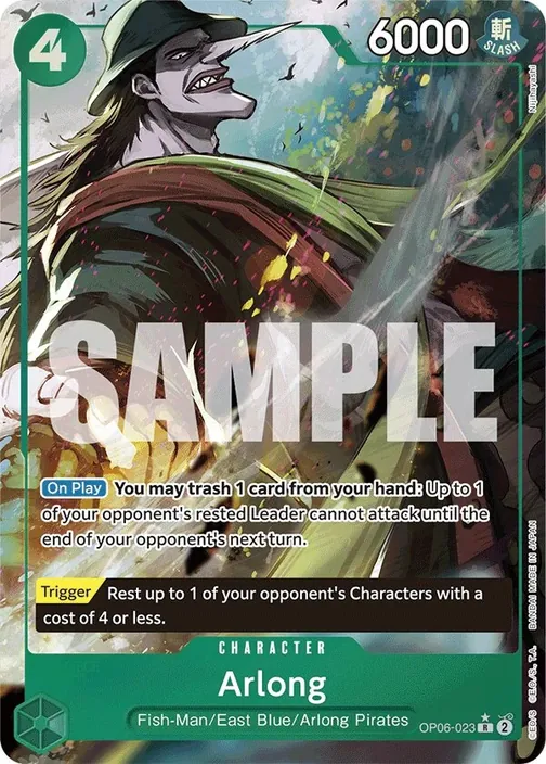 Carte One Piece anglaise OP06-023 Arlong (version 4)