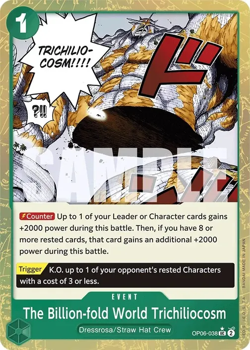 Carte One Piece anglaise OP06-038 The Billion-fold World Trichiliocosm (version 4)