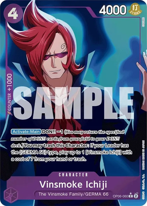 Carte One Piece anglaise OP06-060 Vinsmoke Ichiji (version 4)