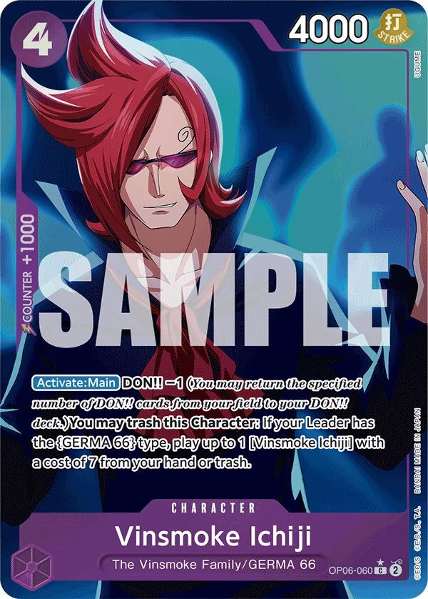 Carte One Piece anglaise Vinsmoke Ichiji OP06-060 C