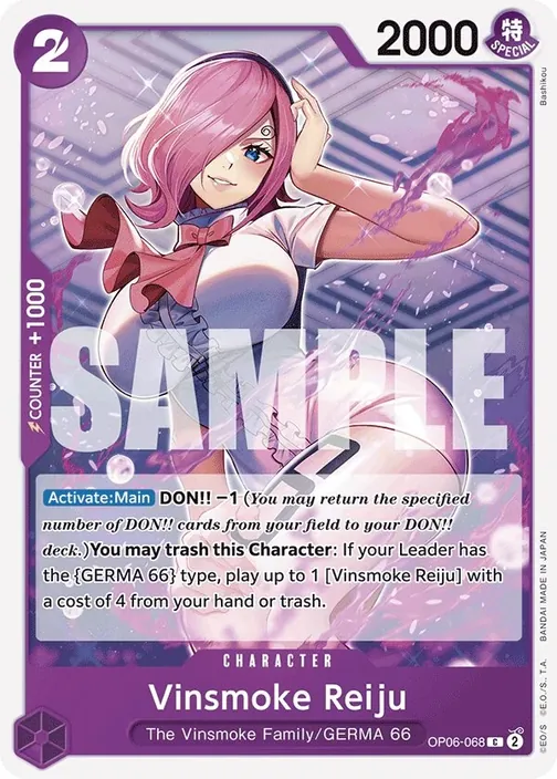 Carte One Piece anglaise OP06-068 Vinsmoke Reiju (version 2)