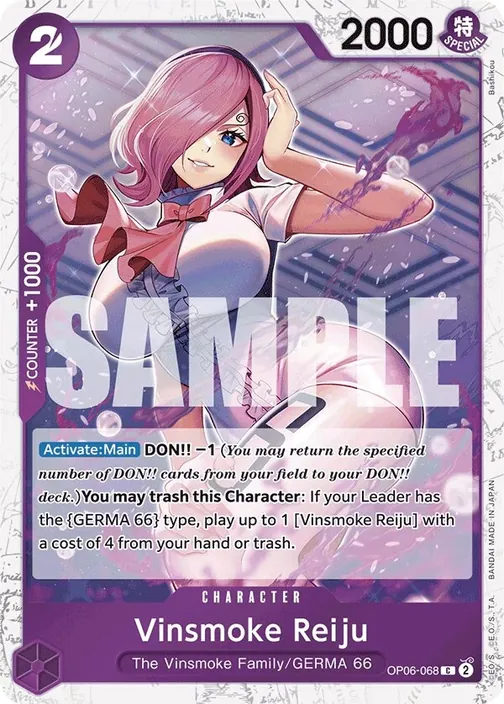 Carte One Piece anglaise OP06-068 Vinsmoke Reiju (version 3)