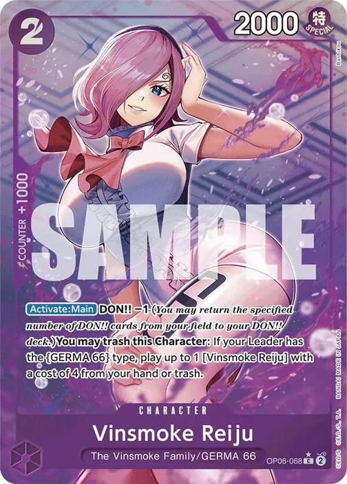 Carte One Piece anglaise OP06-068 Vinsmoke Reiju (version 4)