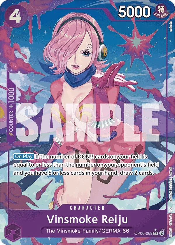 Carte One Piece anglaise Vinsmoke Reiju OP06-069 SR