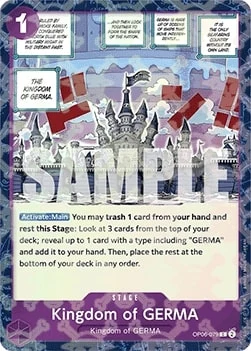 Carte One Piece anglaise OP06-079 Kingdom of GERMA (version 2)