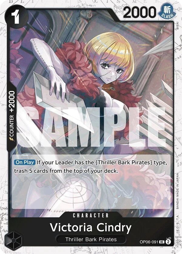 Carte One Piece anglaise Victoria Cindry OP06-091 UC