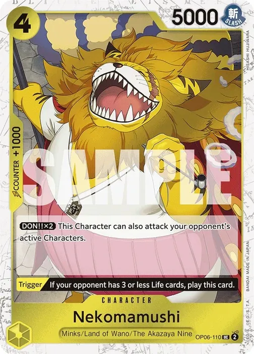 Carte One Piece anglaise OP06-110 Nekomamushi (version 4)