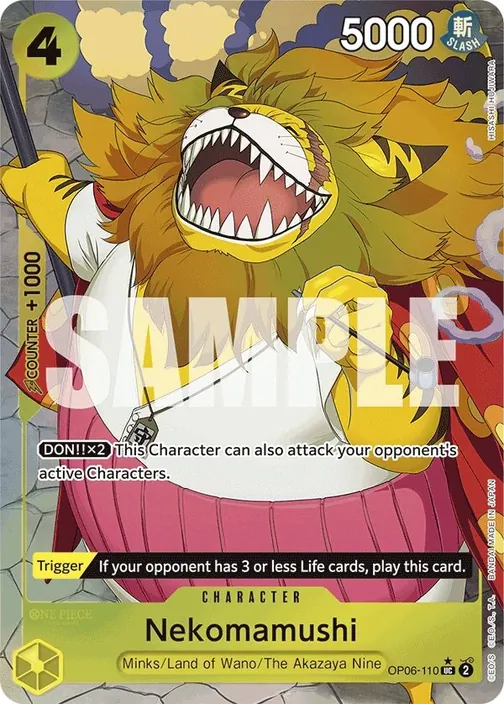 Carte One Piece anglaise OP06-110 Nekomamushi (version 5)