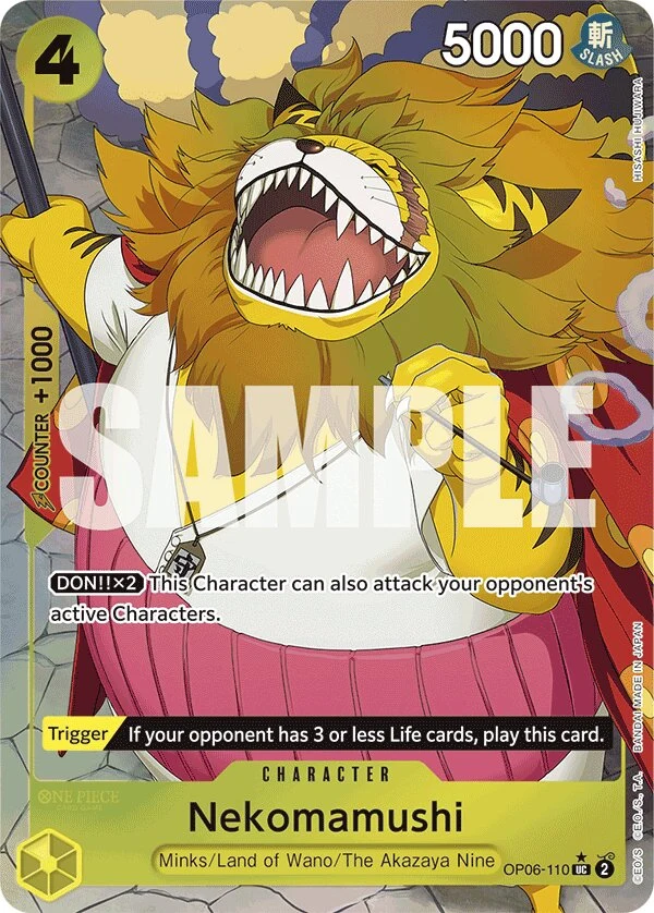 Carte One Piece anglaise Nekomamushi OP06-110 UC
