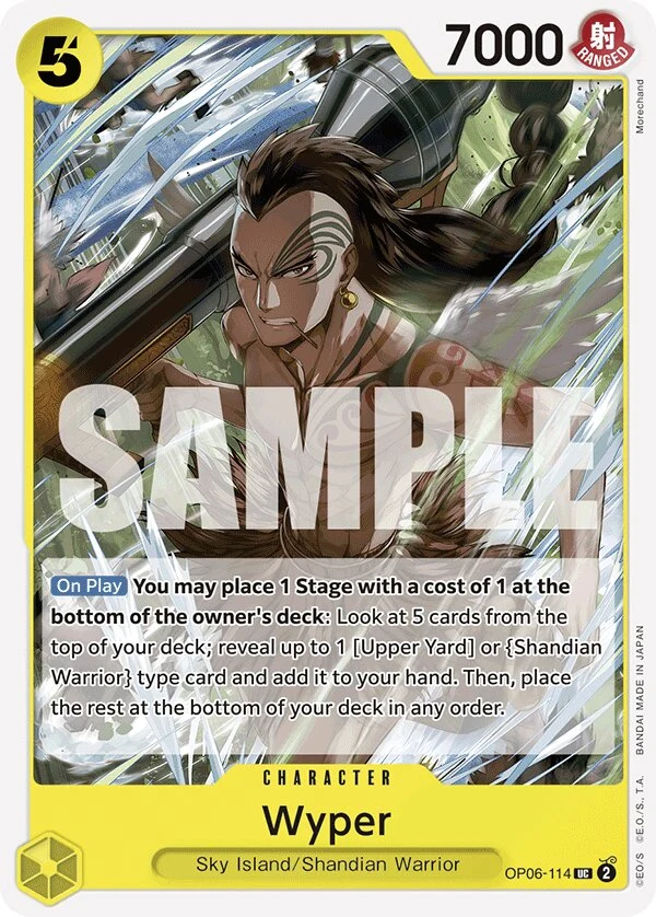Carte One Piece anglaise Wyper OP06-114 UC