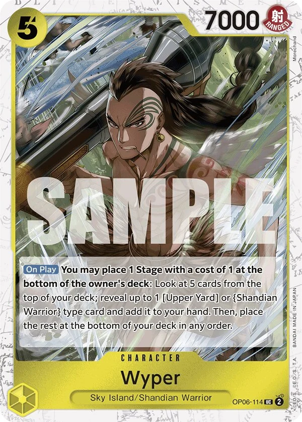 Carte One Piece anglaise Wyper OP06-114 UC