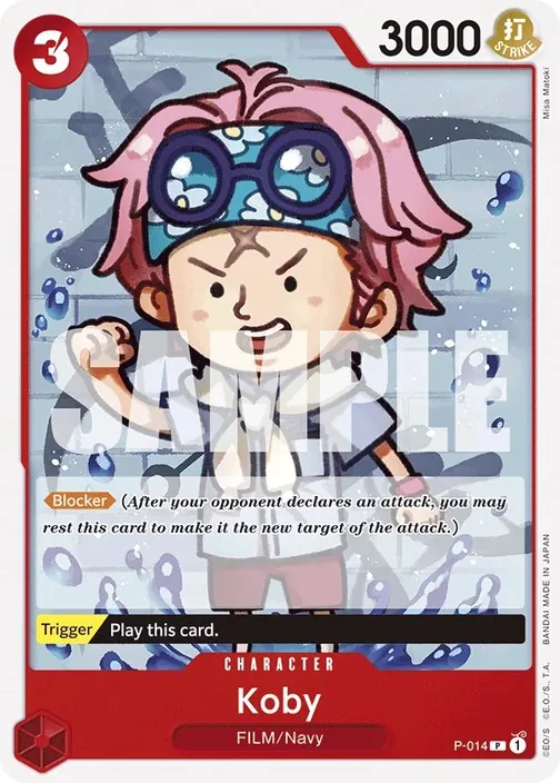 Carte One Piece anglaise P-014 Koby (version 2)