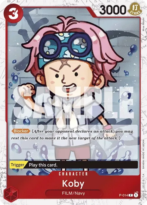 Carte One Piece anglaise P-014 Koby (version 3)