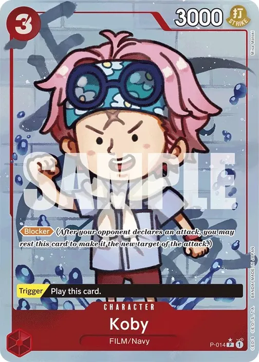 Carte One Piece anglaise P-014 Koby (version 4)