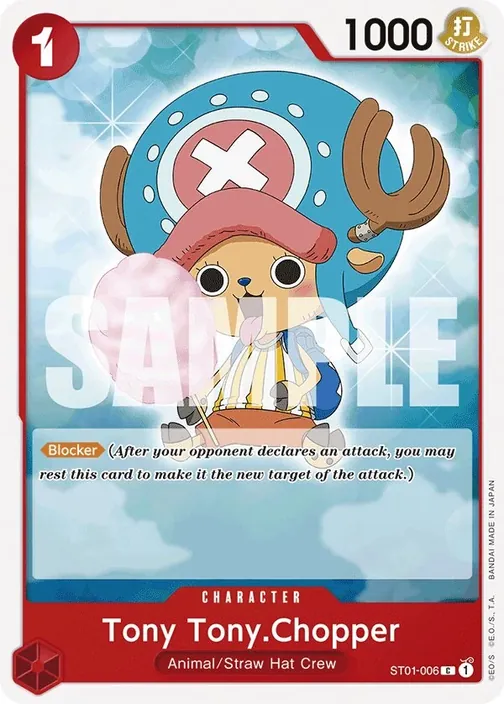 Carte One Piece anglaise ST01-006 Tony Tony.Chopper (version 6)