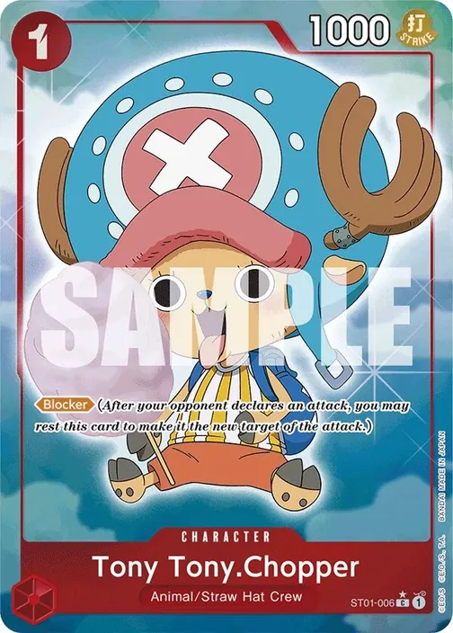 Carte One Piece anglaise ST01-006 Tony Tony.Chopper (version 8)