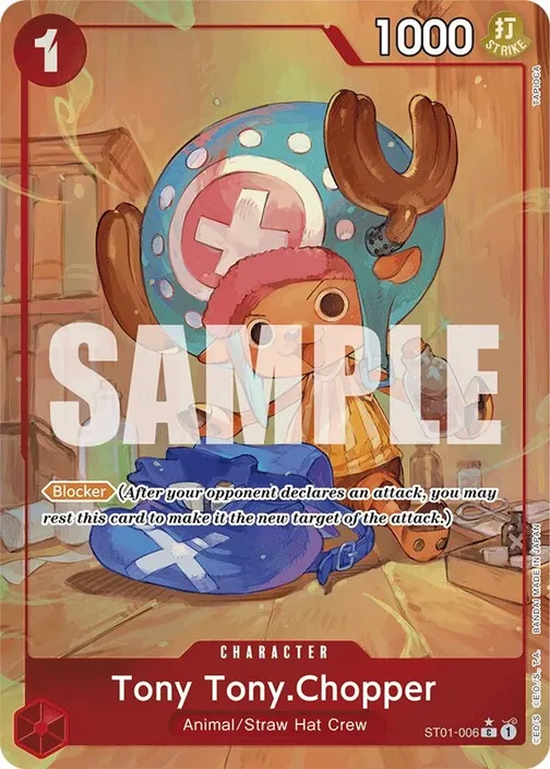 Carte One Piece anglaise ST01-006 Tony Tony.Chopper (version 9)