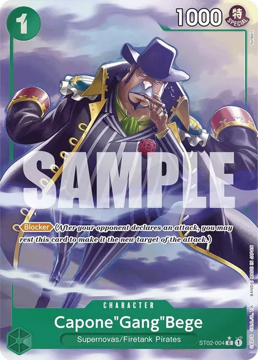 Carte One Piece anglaise ST02-004 Capone"Gang"Bege (version 5)