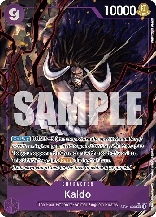 Carte One Piece anglaise ST04-003 Kaido (version 5)