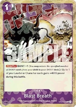 Carte One Piece anglaise ST04-016 Blast Breath (version 2)