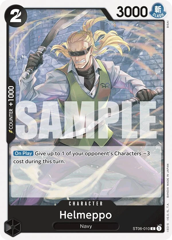 Carte One Piece anglaise Helmeppo ST06-010 C