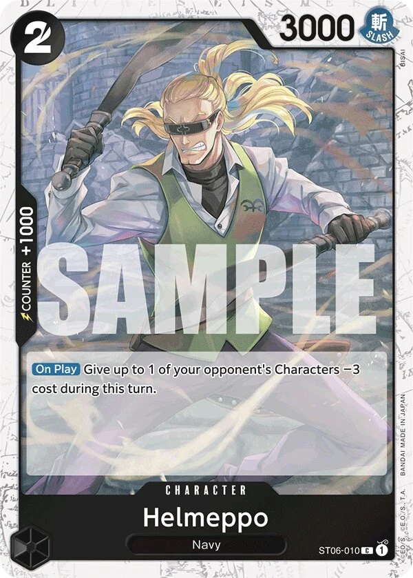 Carte One Piece anglaise Helmeppo ST06-010 C