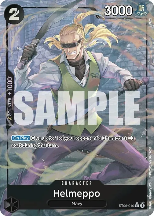 Carte One Piece anglaise ST06-010 Helmeppo (version 4)