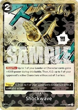 Carte One Piece anglaise ST06-014 Shockwave (version 2)