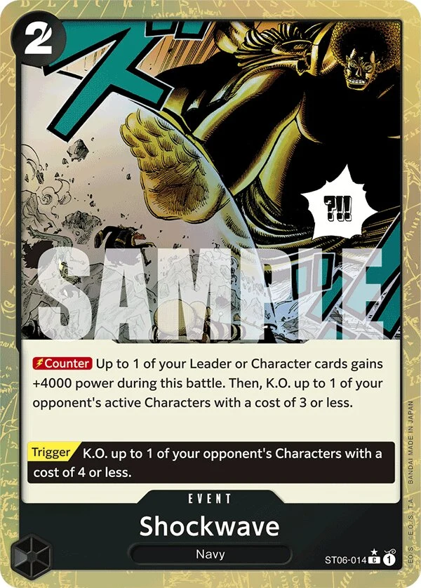 Carte One Piece anglaise Shockwave ST06-014 C