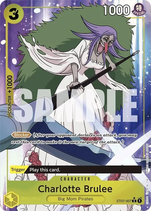 Carte One Piece anglaise ST07-007 Charlotte Brulee (version 4)
