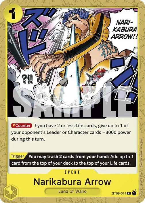 Carte One Piece anglaise ST09-014 Narikabura Arrow