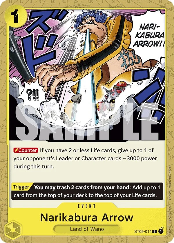 Carte One Piece anglaise Narikabura Arrow ST09-014 C