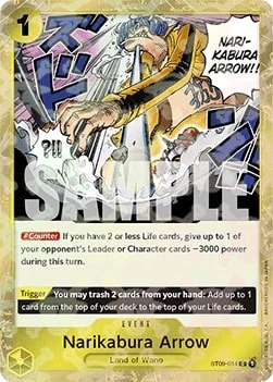Carte One Piece anglaise ST09-014 Narikabura Arrow (version 2)