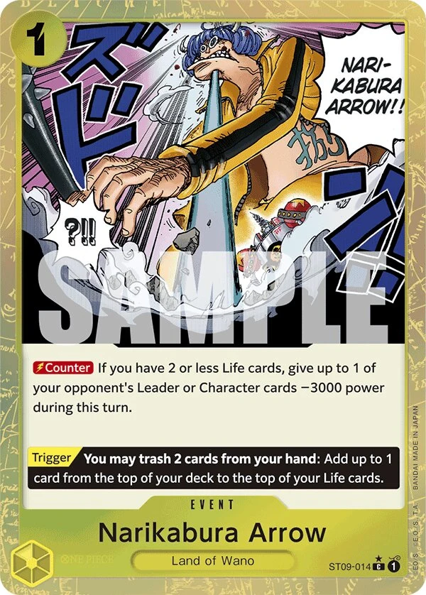 Carte One Piece anglaise Narikabura Arrow ST09-014 C