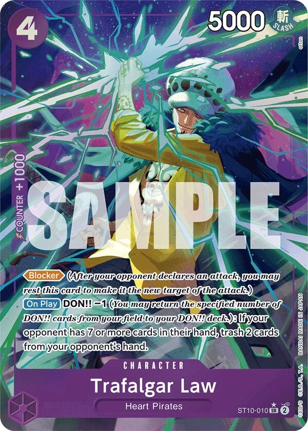 Carte One Piece anglaise Trafalgar Law ST10-010 SR