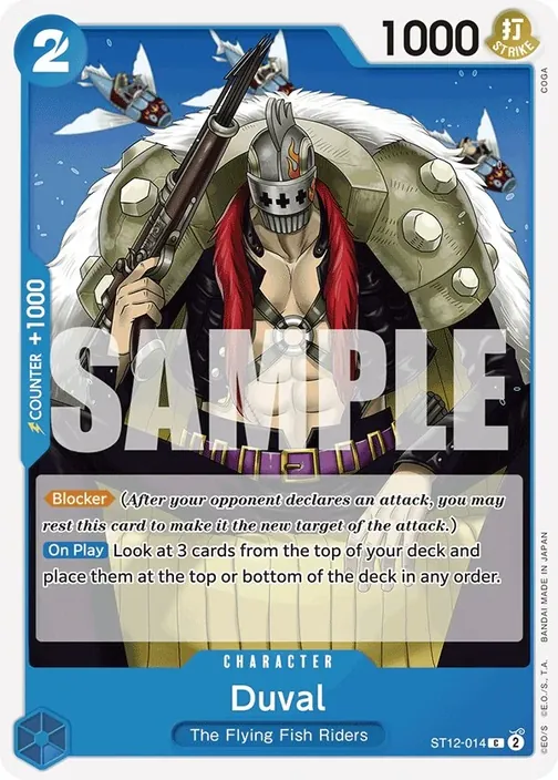 Carte One Piece anglaise ST12-014 Duval (version 2)