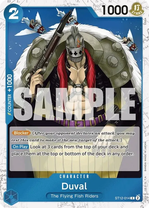 Carte One Piece anglaise ST12-014 Duval (version 3)