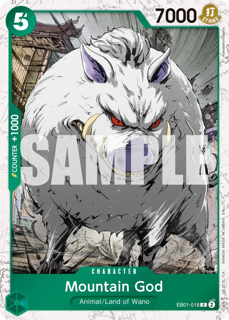 Carte One Piece anglaise Mountain God EB01-018 C