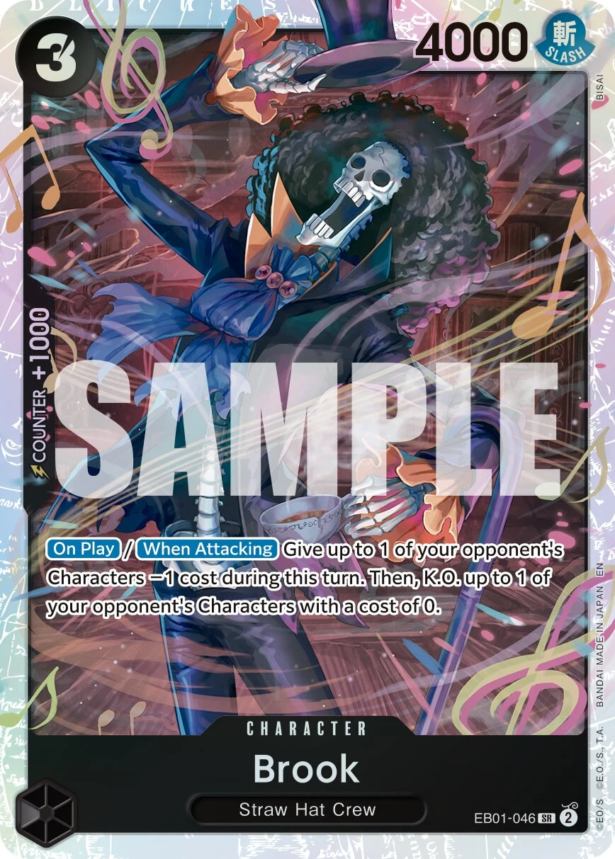 Carte One Piece anglaise Brook EB01-046 SR
