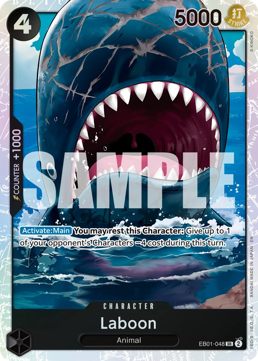 Carte One Piece anglaise Laboon EB01-048 SR