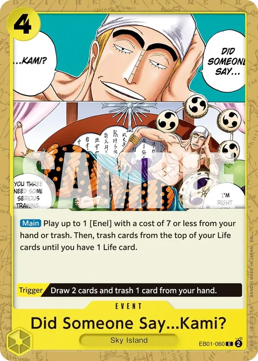 Carte One Piece anglaise EB01-060 Did Someone Say...Kami?