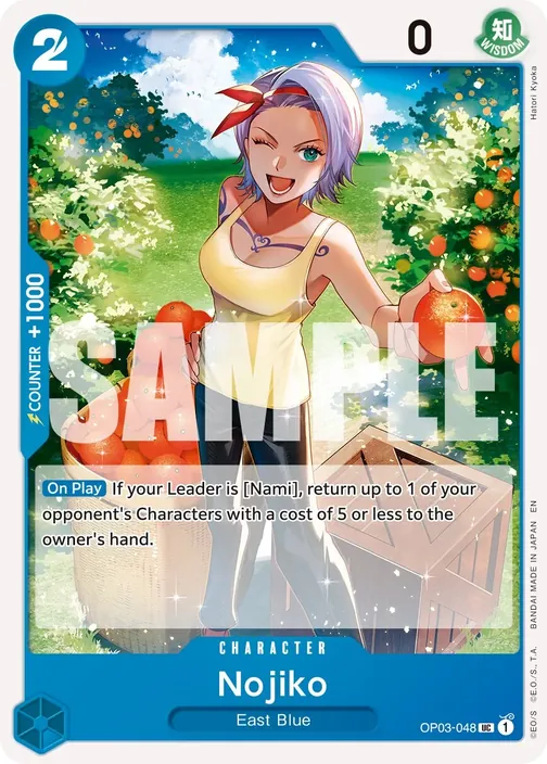 Carte One Piece anglaise OP03-048 Nojiko