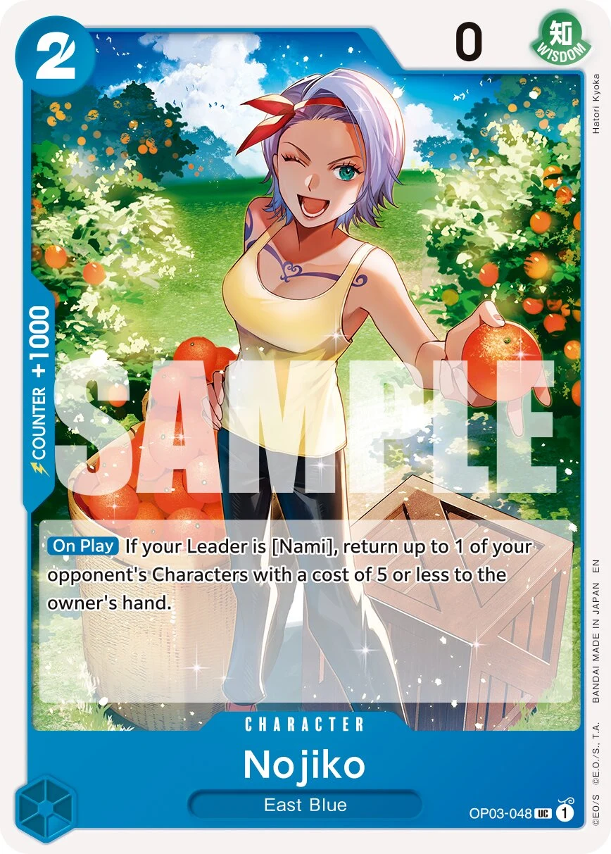 Carte One Piece anglaise Nojiko OP03-048 UC