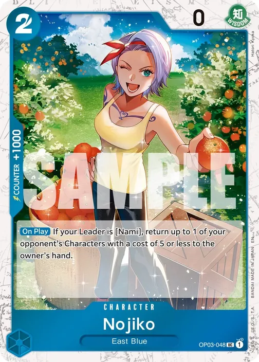 Carte One Piece anglaise OP03-048 Nojiko (version 2)