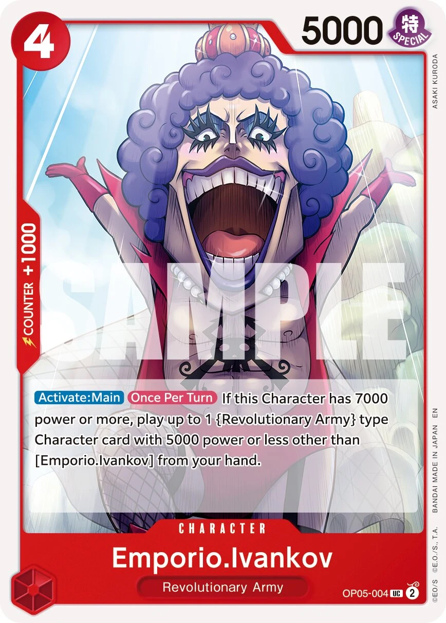 Carte One Piece anglaise Emporio.Ivankov OP05-004 UC