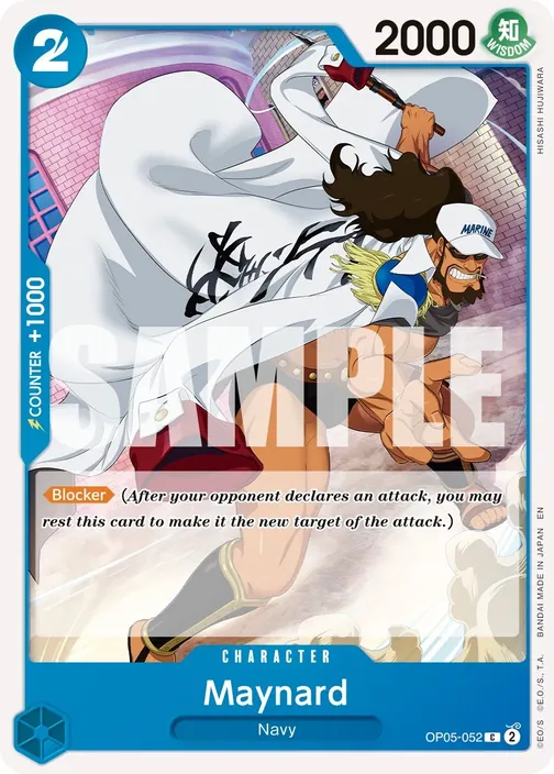 Carte One Piece anglaise OP05-052 Maynard