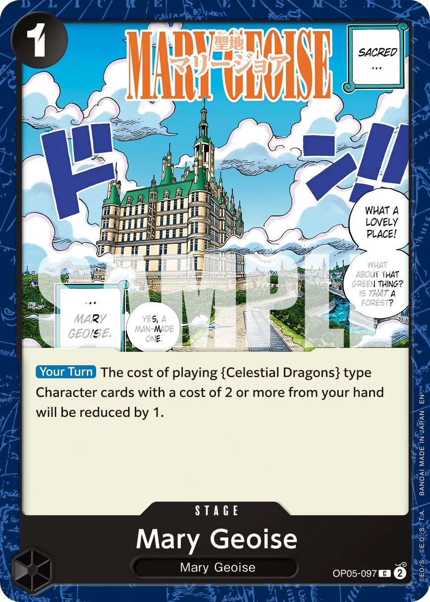 Carte One Piece anglaise Mary Geoise OP05-097 C