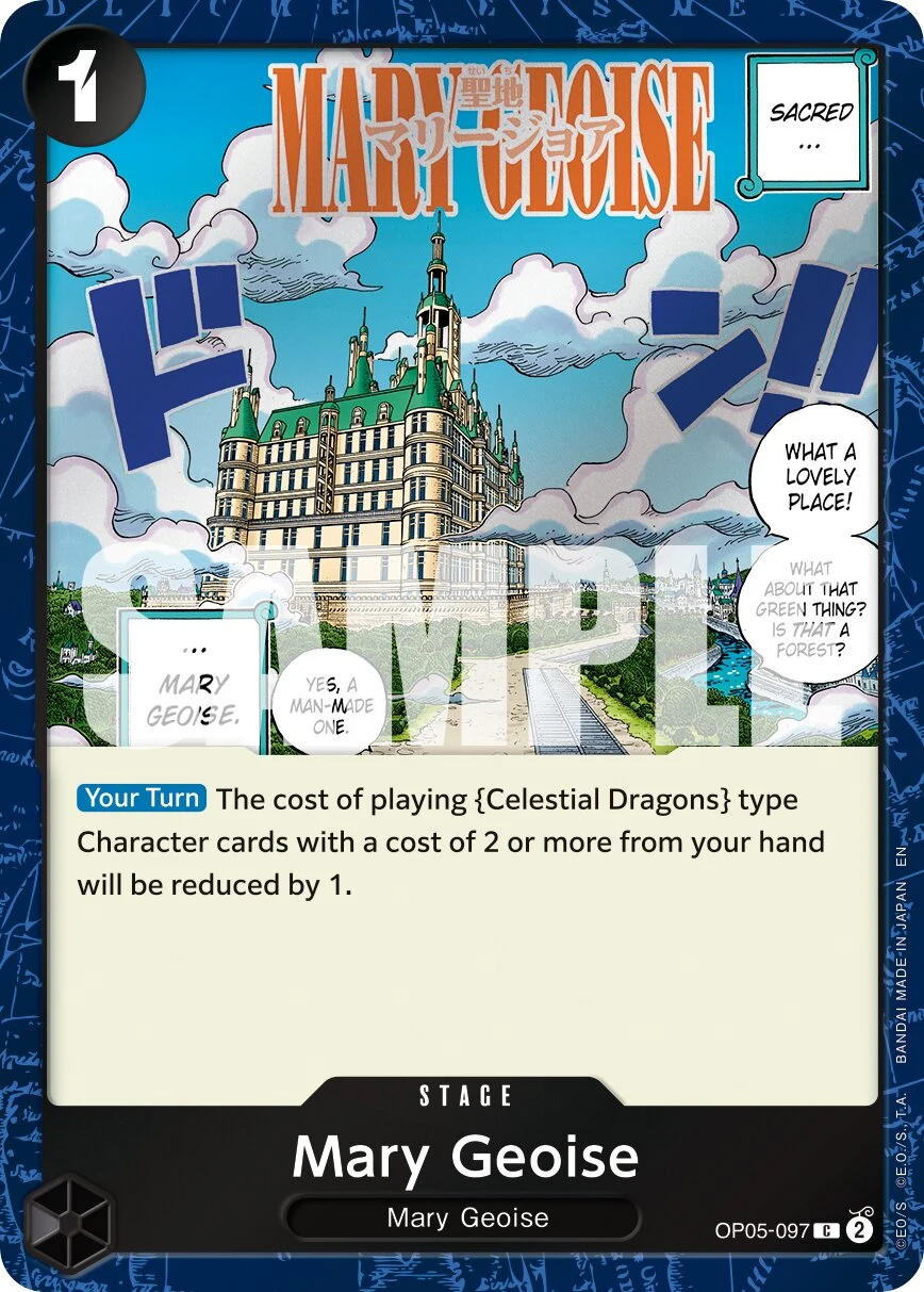 Carte One Piece anglaise Mary Geoise OP05-097 C